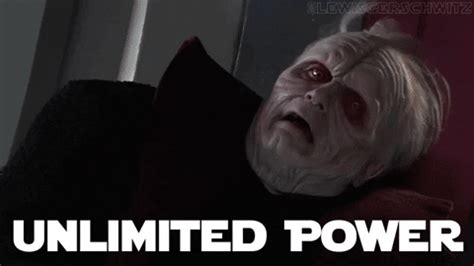 unlimited power gif|Palpatine Unlimited Power GIFs